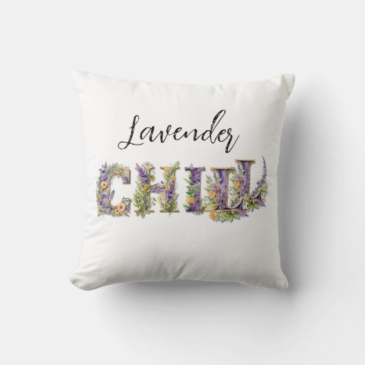 Coussin Chill de lavande (Recto)