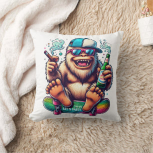 Coussin Chill yeti profitant d'une ambiance de fête de ska