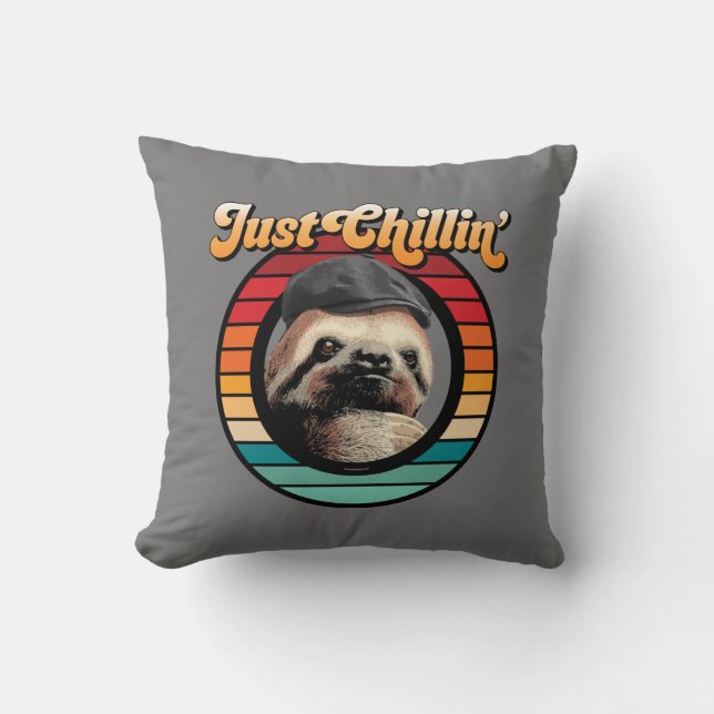 Coussin Chillin' Sloth (Recto)