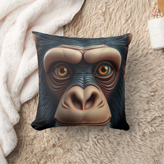 Coussin Chimpanzé fou mignon (Couverture)