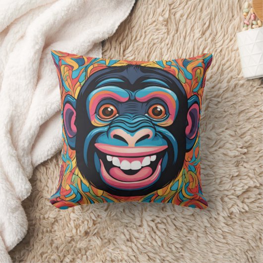 Coussin Chimpanzé fou mignon (Couverture)
