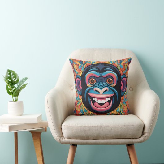 Coussin Chimpanzé fou mignon (Chaise)