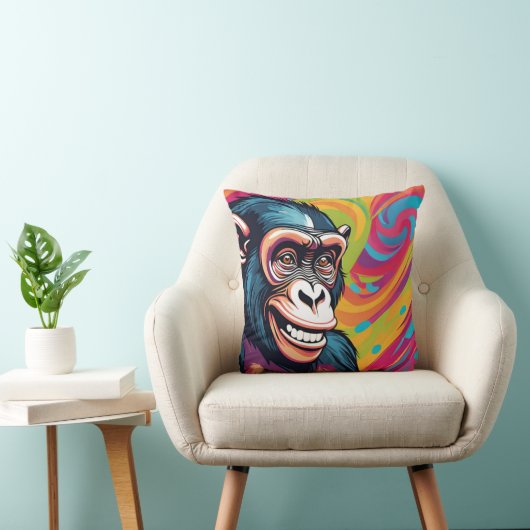 Coussin Chimpanzé fou mignon (Chaise)