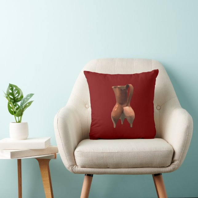 Coussin Chine Vin poterie Gibney Le Musée Zazzle (Chaise)