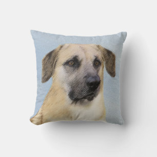 Coussin Chinook (Oreilles Laissées) Peinture - Art Chien o