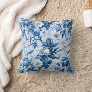 Coussin Chinoserie bleu et blanc Série Design 3
