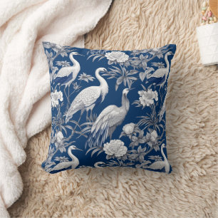 Coussin Chinoserie Bleu et Blanc Série Design 7