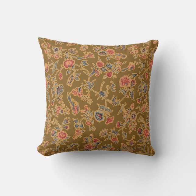 Coussin Chintz Fleur Classique Joli Design Floral Doux (Recto)