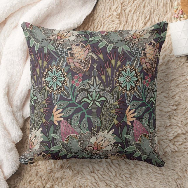 Coussin chintz steampunk raisin (Couverture)