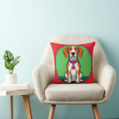 Coussin Chiot animé mignon avec collier (Chaise)
