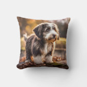 Coussin Chiot Aussiedoodle mignon (Recto)