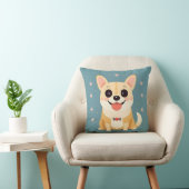 Coussin Chiot de dessin animé mignon avec une expression a (Chaise)