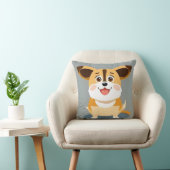 Coussin Chiot de dessin animé mignon avec une expression a (Chaise)