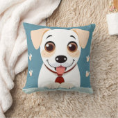 Coussin Chiot de dessin animé mignon avec une expression a (Couverture)