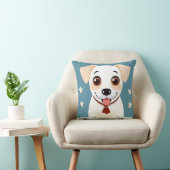 Coussin Chiot de dessin animé mignon avec une expression a (Chaise)