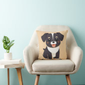 Coussin Chiot de dessin animé mignon avec une expression a (Chaise)