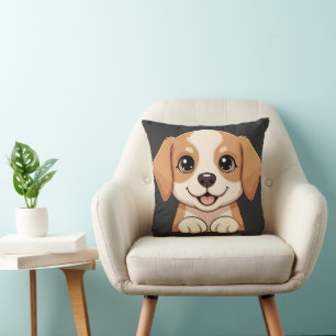 Coussin Chiot Dessin Animé Charmant