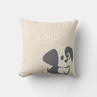 Coussin Chiot d'oreiller à lancer personnalisé