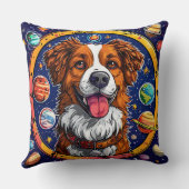 Coussin Chiot Galaxie pour Décoration de Maison et de Cham (Verso)