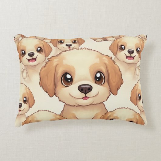coussin chiot mignon (Devant)