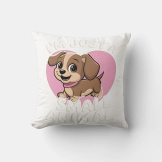 Coussin chiot mignon illustrant un beau moment