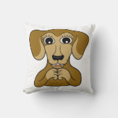 Coussin Chiot Teckel (Recto)