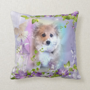 Coussin Chiot trop mignon de corgi