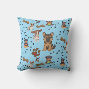 Coussin Chiots affectueux et amis joueurs
