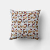 Coussin Chiots de Noël (Verso)
