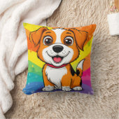 Coussin Chiots dessin animé avec une expression joyeuse (Couverture)