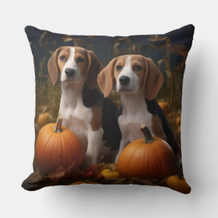 Coussin Chiots Foxhound Anglais Américain Délice d'Automne