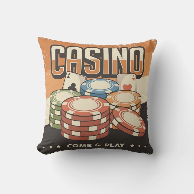 Coussin Chips de poker Las Vegas Casino (Recto)