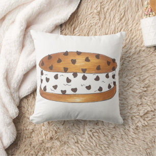 Coussin Chipwich Chocolat Chip Cookie Sandwich à la crème 