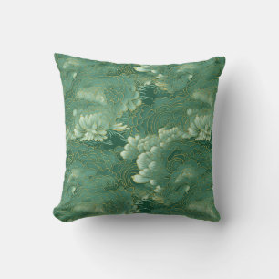 Coussin Chiyogami de Jade Céleste