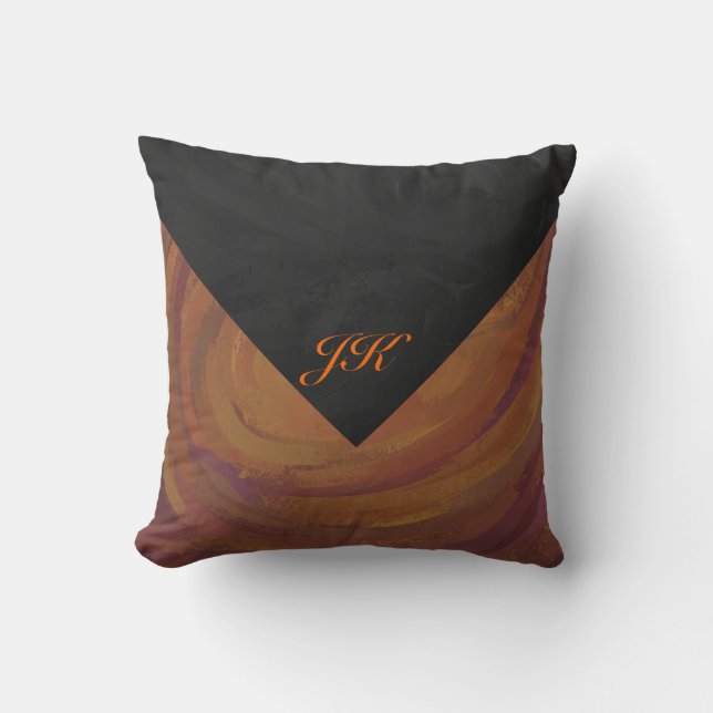 Coussin Chocolat Carmel Swirl (Recto)