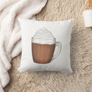 Coussin Chocolat chaud cacao hiver Boire Noël