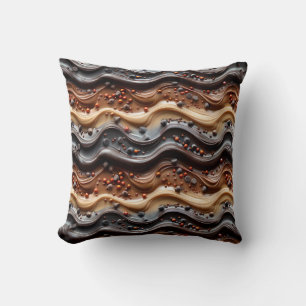 Coussin Chocolat Chaud Chocoholic Drôle Humour Moderne Mar