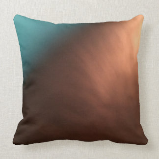 Coussin Chocolat Et Turquoise