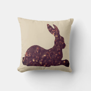 Coussin Chocolat Rabbit de Pâques Poussin Poussin 41 x 41