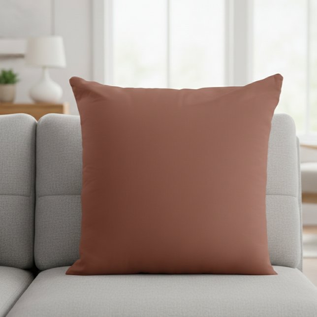 Coussin Chocolate Brown Square Decorative Pillow (Créateur téléchargé)