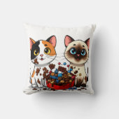 Coussin Chocolate Mess Cats (Recto)