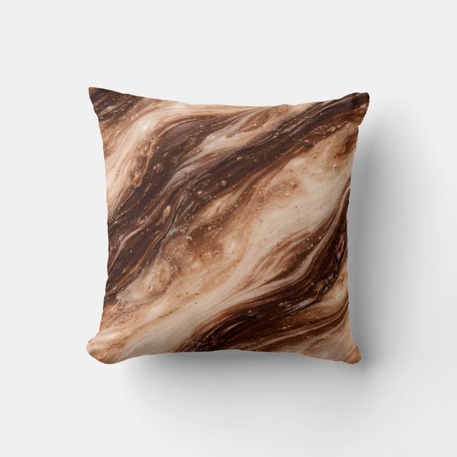 Coussin Chocolate Milkshake Marble Texture (Recto)