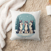 Coussin Chœur de Noël Husky (Couverture)