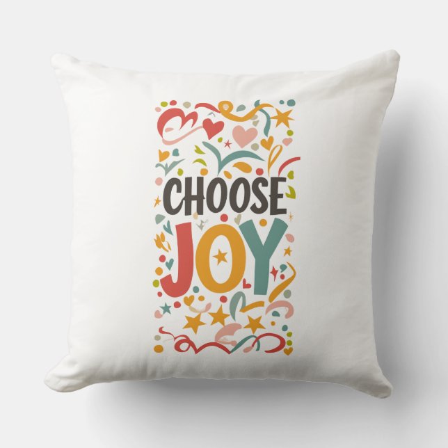 Coussin Choisir la joie (Recto)
