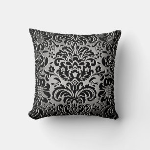 Coussin Choisissez La Couleur "Faux Flock" Motif Floral 1