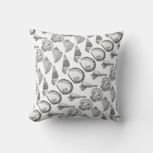 Coussin Choisissez Votre Art De Coquillage De Couleur