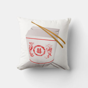 Coussin Chopstics chinois de livraison de nourriture couss
