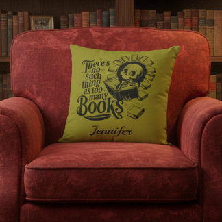 Coussin Chose Personnalisée Pas De Telle Chose Trop Biblio