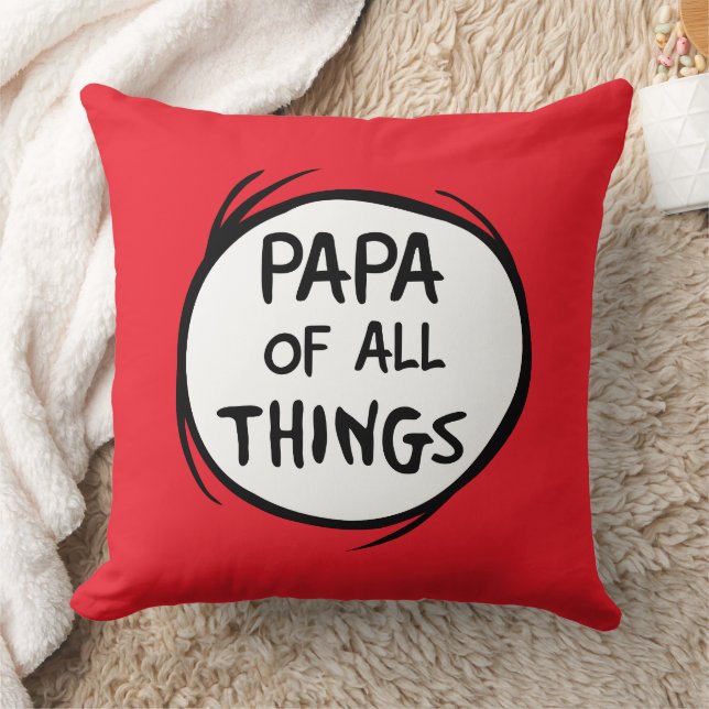 Coussin Chose une chose deux - Papa de toutes les choses (Couverture)