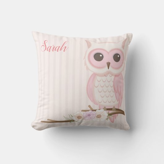 Coussin Chouette branchée (Recto)